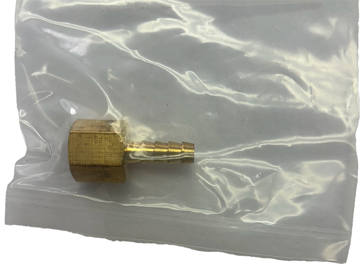 6MM Hose Barb to 1/4 Inch NPTF (Cleaned for Oxygen Service)
