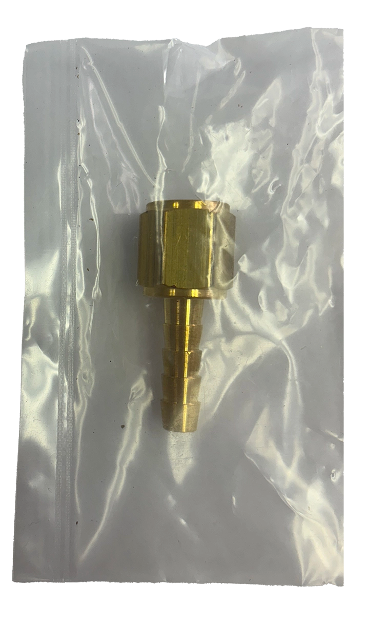 1/4 Inch Hose Barb to 1/4 NPT Female Pipe Thread (Cleaned & Bagged for Oxygen Service)