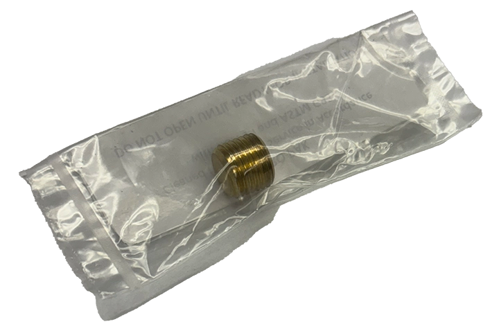 1/4 Inch Pipe Plug (Cleaned & Bagged for Oxygen Service)