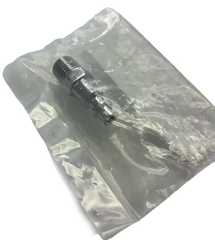 1/4 Inch NPT Threads to Quick Connect Fitting (Cleaned & Bagged for Oxygen Service)