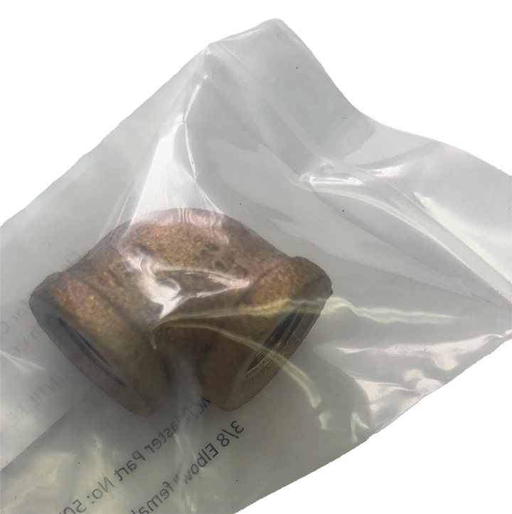 3/8 Inch NPT Female Elbow (Cleaned & Bagged for Oxygen Service)